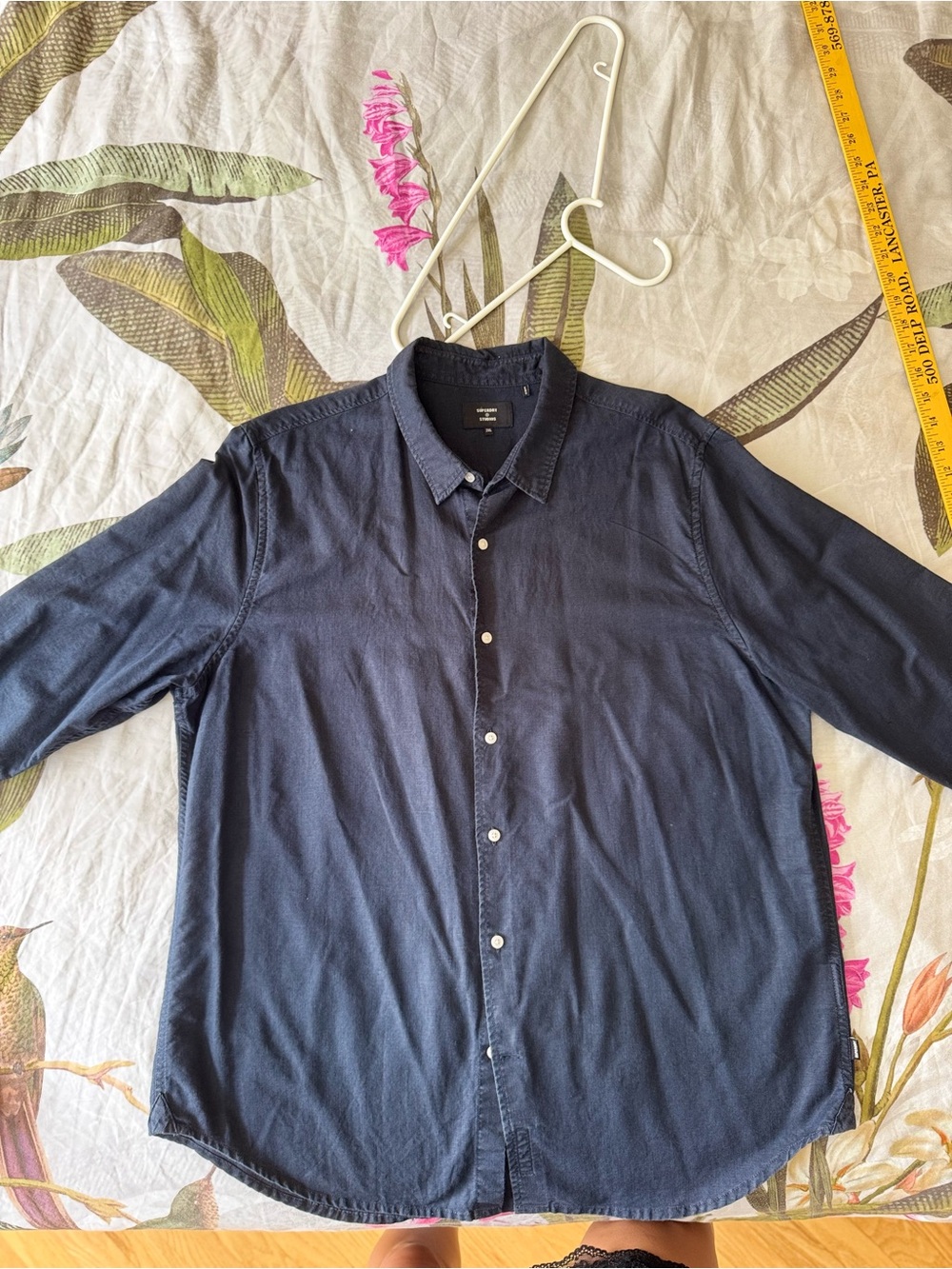 Superdry Men's Dark Blue Button-Down Shirt